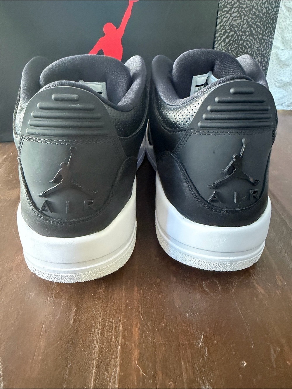 DeadStock Nike Air Jordan 3 “Cyber Monday” Black Leather Sneakers - 9.5M - Picture 5 of 12